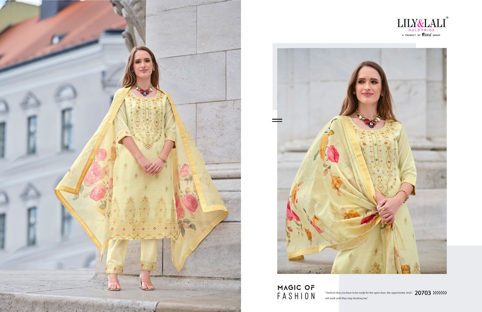 Lajjo By Lily And Lali Banarasi Jacquard Silk Readymade Suits Wholesale Online